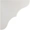 Ekena Millwork 1 3/4"W x 10"D x 10"H Stratford Wood Vintage Decor Bracket, Chalk Dust White BKTWD02X10X10STWH - alternate 3